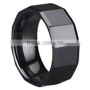 Oversized unique design black Ceramic ring 2012 hot sell design ring