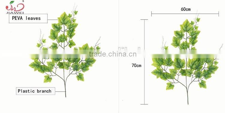 cheap factory wholesale fabric decorative artificial green grape branches and leaves/leaf