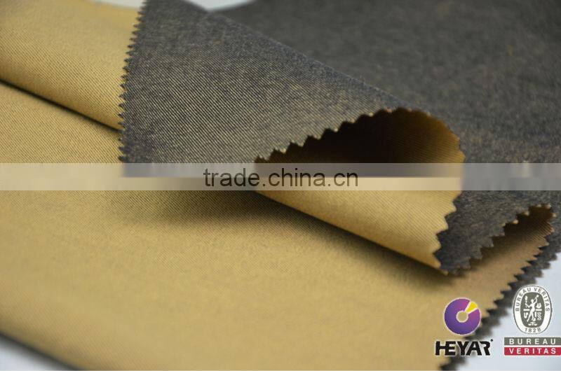 2 Tone Dyeing Cotton Poly Stretch Twill Fabric