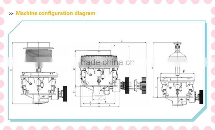 Mobile stone crushing machinery for quarry plant