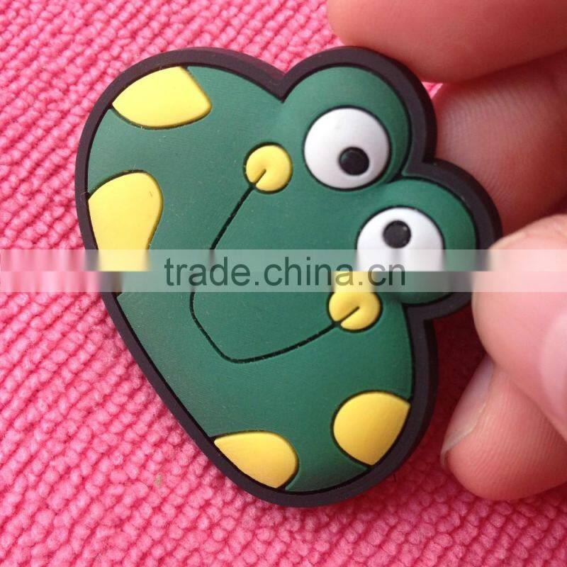 Cookies design embossed PVC rubber patch,brand logo rubber souvenir gift