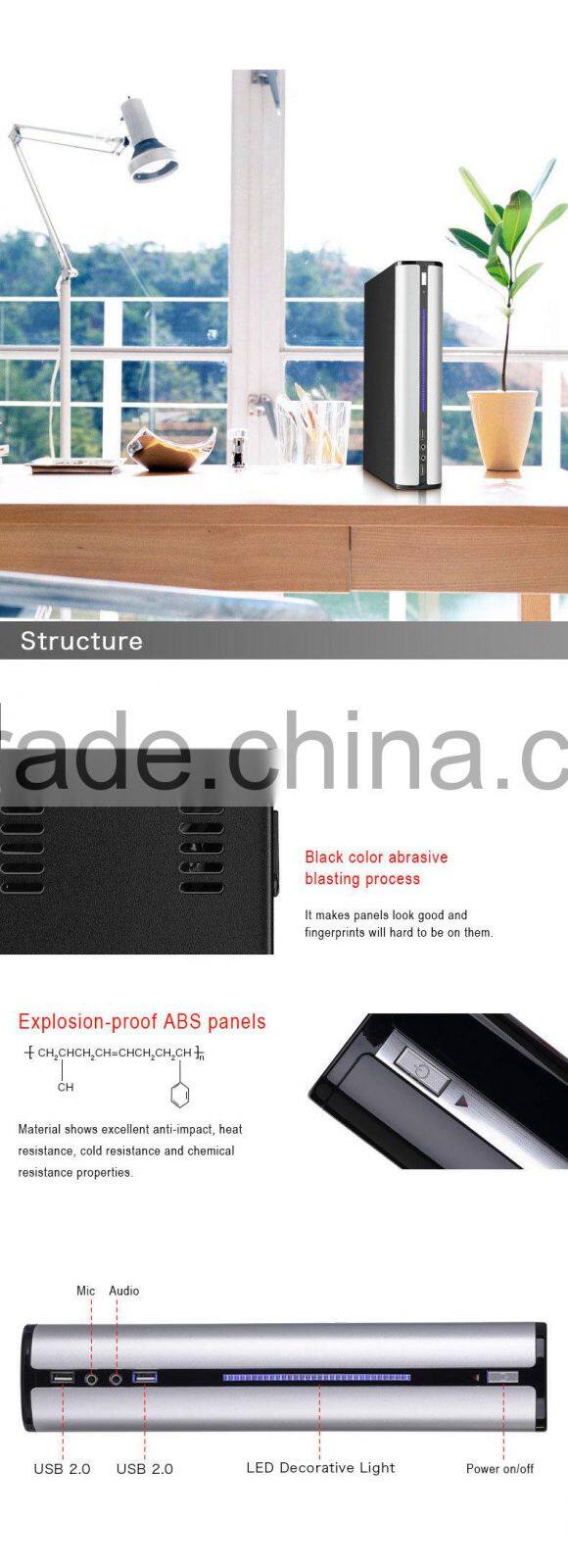 install a computer with Realan beautiful case E-2008 for your study