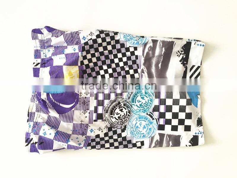 Abstract wholesale printed comfortable romantic beach shorts
