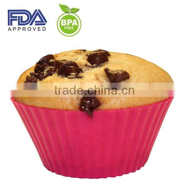 round single silicone muffin baking cups