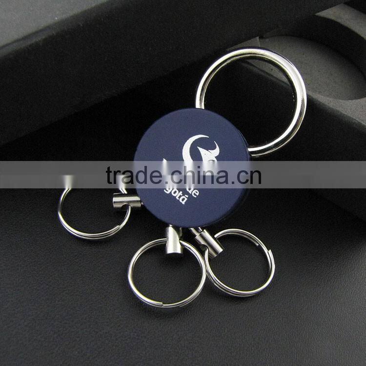 simple multiple ring metal key ring