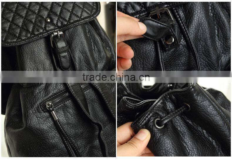 Fashion Woman bags Pu Leather waterproof School Bag for Outdoor Backpack Custom Bag