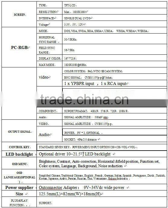 Lcd Display Control Board With High Technology Wholesale Alibaba(AV39-WBL)