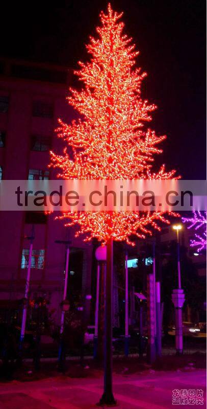 Maple leaf christmas led tree lighting