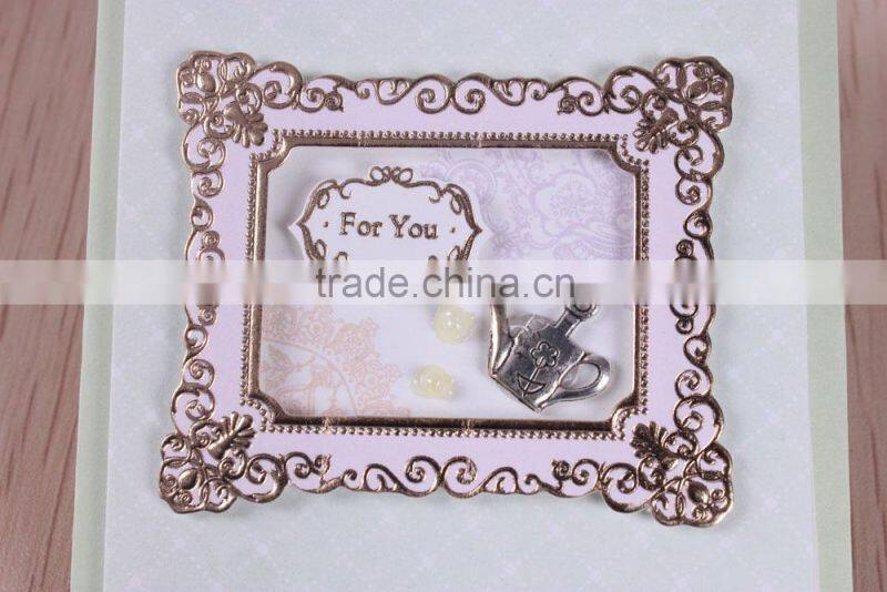 handmade 3D luxurious wedding invitation card