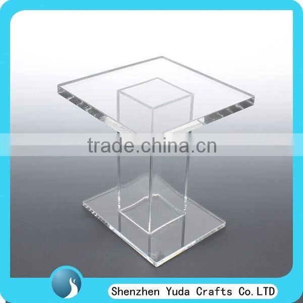 Printed plexiglass end table dining table customized white acrylic coffee table