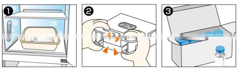 Irreversible temperautre monitoring stick for medical refrigerator, frozen vaccine/CRYOMARK/Temp from -9 to 20 deg.C
