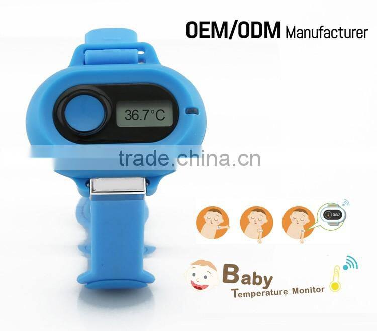 J-Style digital flexible baby thermometer bluetooth armpit temperature monitor for kids