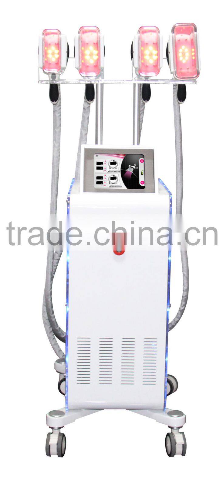 4 Handles Working Together Cryolipolysis Freeze Fat Slimming Machine