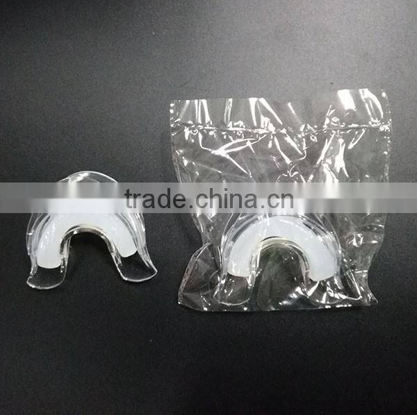 Bite and mold teeth whitening mouthpiece mouth tray