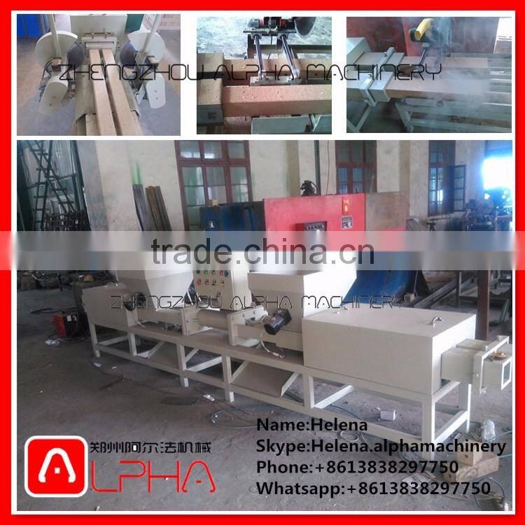 Four heads sawdust wood extruder machine /Hot press wood pallet block making machine