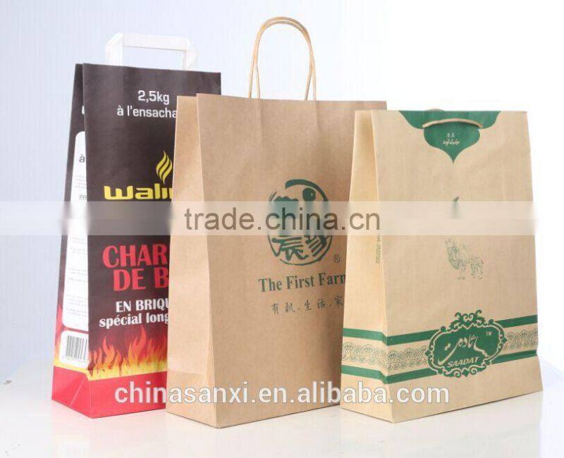 Documents carry paper bag, twisted handle paper carrier bag for documents