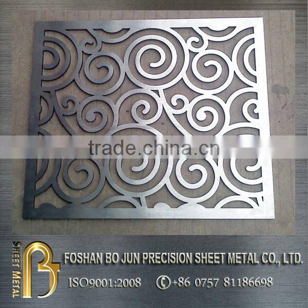 China supplier new product custom fabric laser cutting metal screen