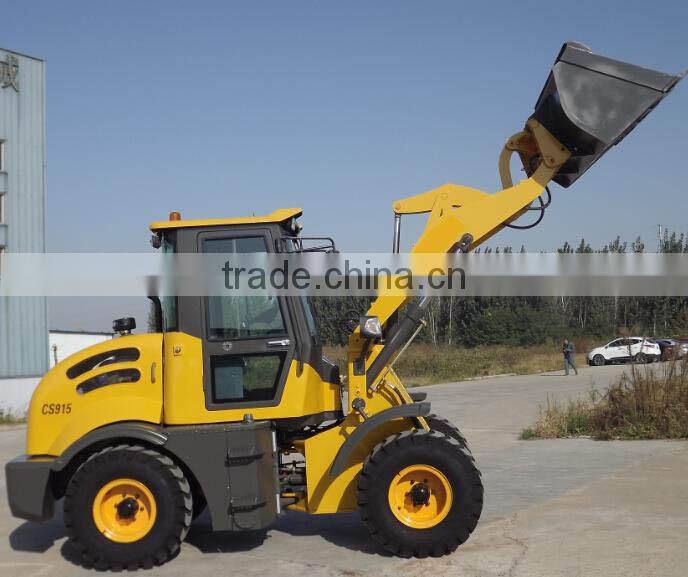 CAISE CS915 wheel loader 1.5 ton with 0.8 m3 bucket and CE
