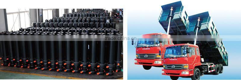 front-pushed telescopic hydraulic cylinder for 50 ton dump truck