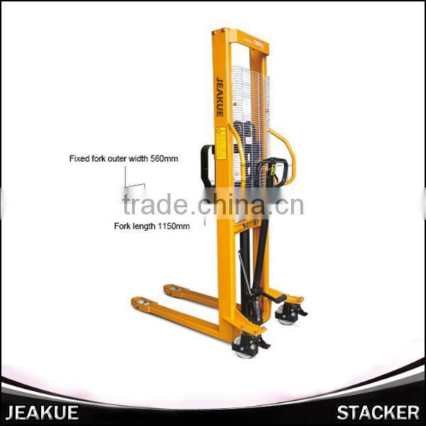 2015 Newest 1500kg Manual Hydraulic Stacker