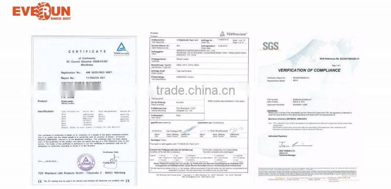 EVERUN brand CE EPA 4 approved 1.6 ton WHEEL LOADER