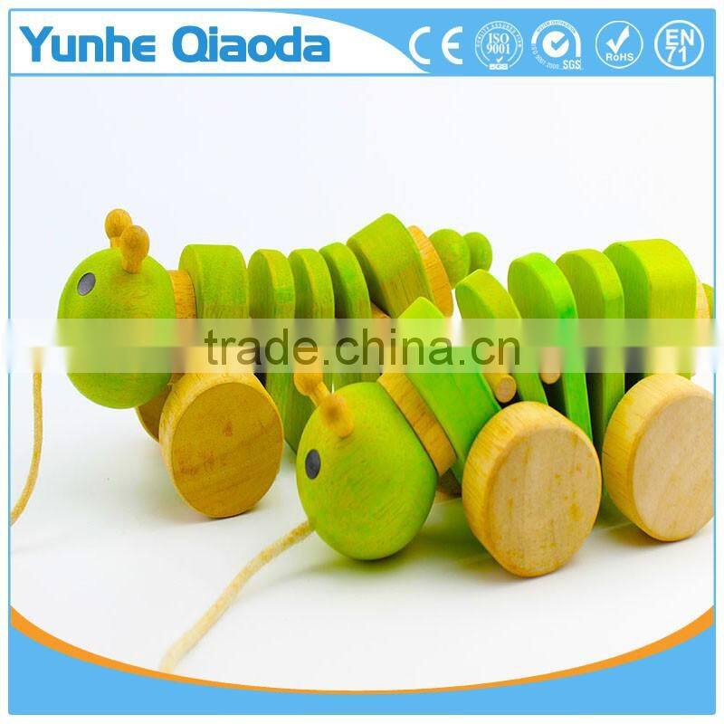 Pull Along insect Wooden Toy wiggles as you pull they make a clicking sound and make a fun baby