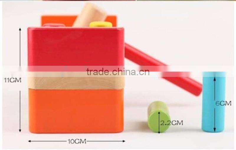 Factory OEM custom kids knocking game USA educational wooden toy