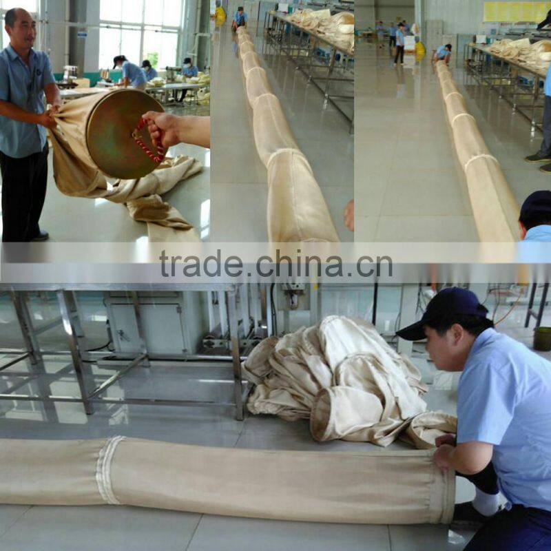 high temperature teflon coted Fiberglass super fiber filter cloth use for power plant