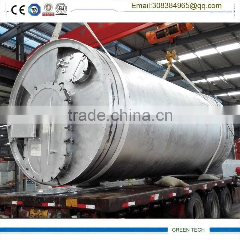Plastic recycling to oil pyrolysis and distillation combined machine cost saving