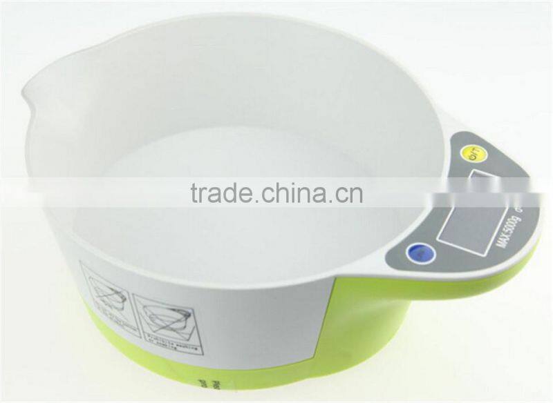 High precision decorative bowl style digital food balance