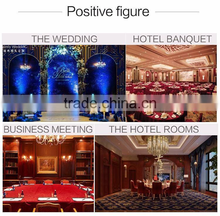 Chinese style wedding party used red color hotel chair covers