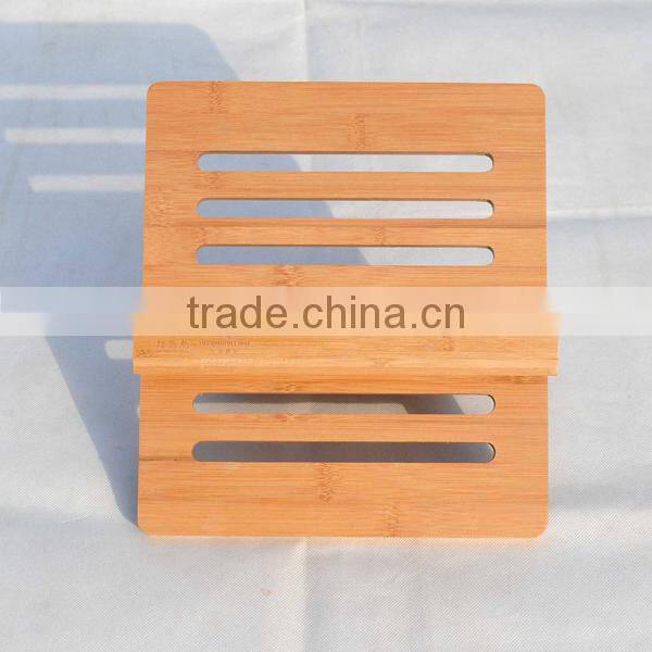 Eco-Friendly bamboo wood holder, collapsible computer stand