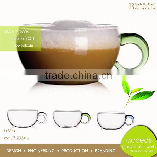 Dinkware Producer Heat Resistant Coffee Mug with Silicon Saucer