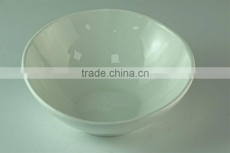 Chinese Large Capacity White Ceramic Soup Bowl