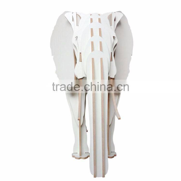 puzzle wood craft elephant table book shelves creative animal furniture