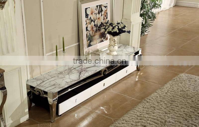 Living Room Square Marble Top Table Stand