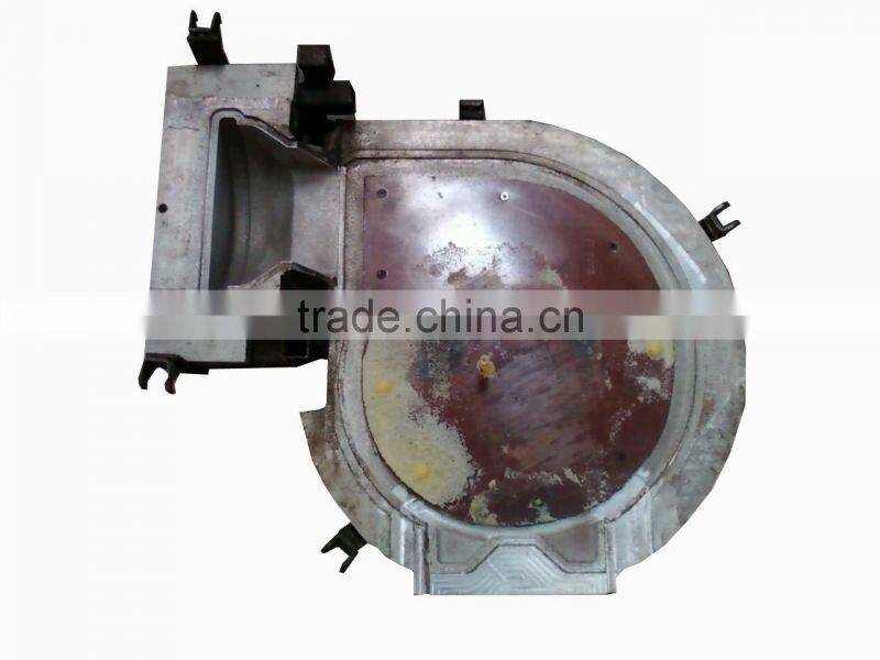 CNC aluminum rotational mold for plastic fan shell