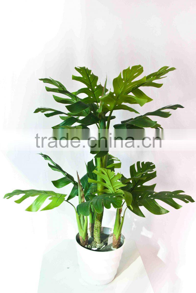 Supply artificial green bonsai plants