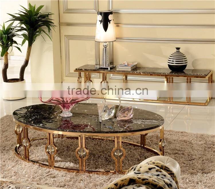 Royal stainless steel hotel/living room furniture side/corner table B818-2G