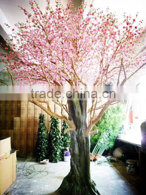 Artificial Peach Flower Tree ( artificial Huge / Big plant tree THS)