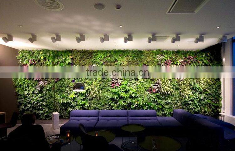 2017 hot sale factory price artificial plant wall artificial plastic plant artificial grass wall