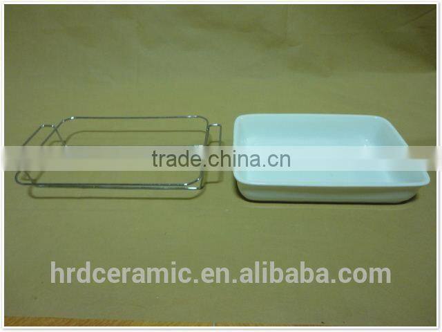Made in china OEM cheap 2015 ceramic plate with handle