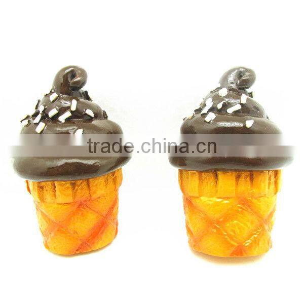 home decoration colorful ice cream shaped 3D resin fridge magnet