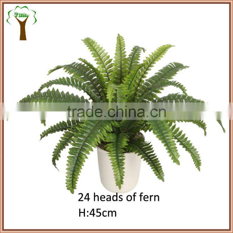artificial fern bush with 24 leaves in 45cm high