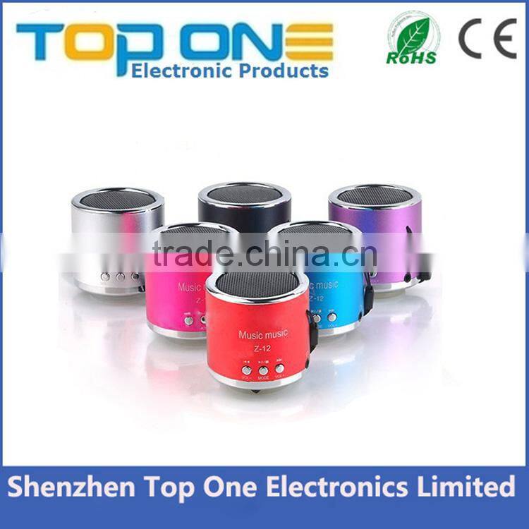 Multi-function portable mini speaker supports FM/ TF Card/ USB/ 3.5mm jack audio device