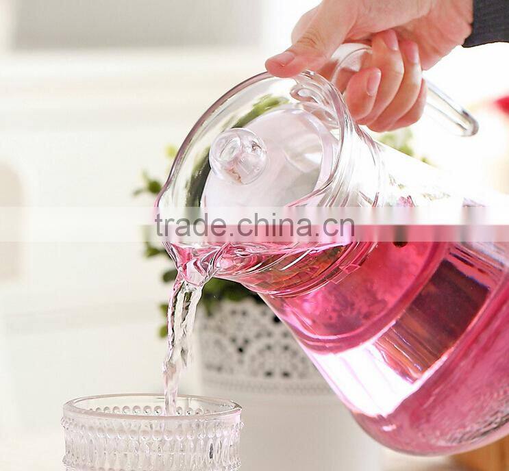 Hot selling good quality glass drinking water juice jug & insulated milk jug