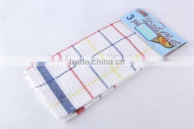 3PC RAG SET Colorful plaid RAG SET/Square RAG