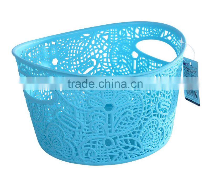 Lace Design Plastic Basket, Lace baskets, Plastic Round shape basket