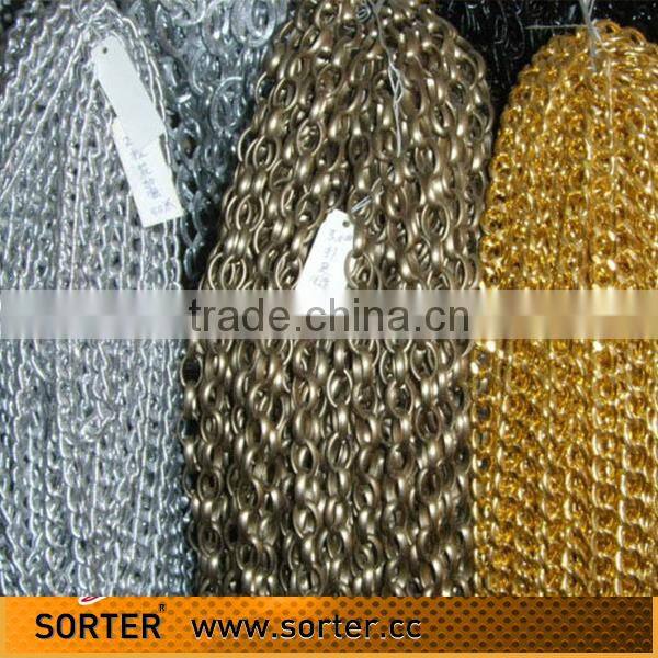 wholesale decorative gold plated brass chain for bag or jewelry