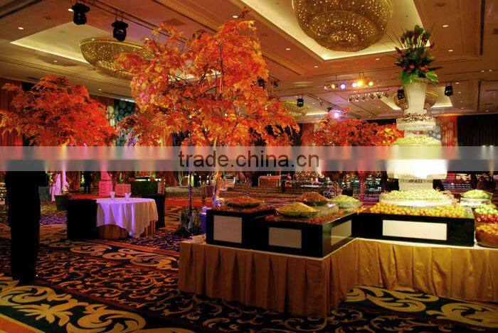 GNW BTR050 chinese sale 2.5m high artificial golden leaf maple tree for hotel decoration